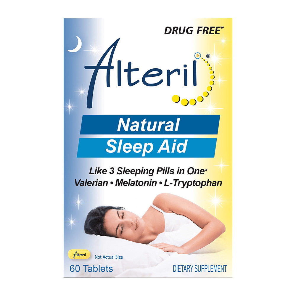 Alteril Sleep Aid All Natural Tablets With L-Tryptophan, 60 Ea